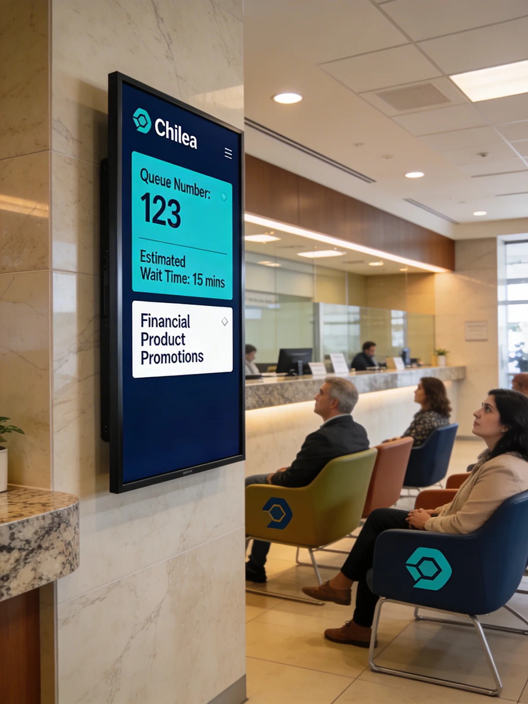 Banca y Finanzas con digital signage Cleverox