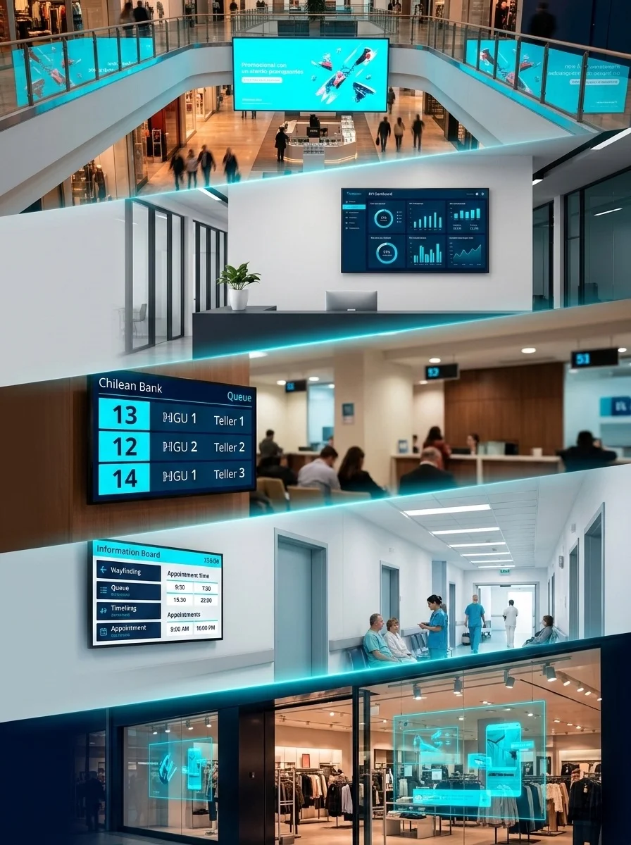 Digital signage en múltiples industrias chilenas